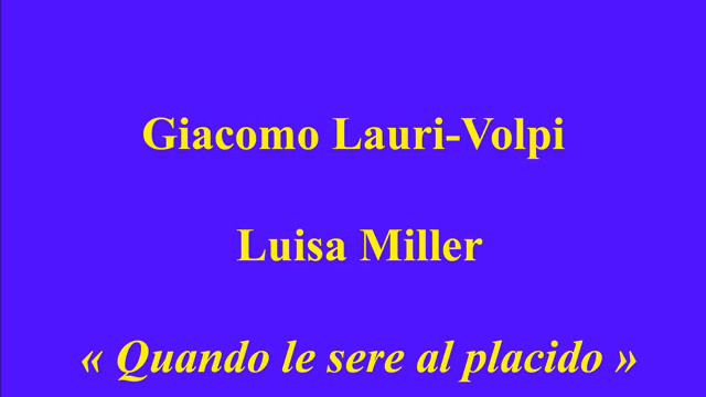 Giacomo Lauri Volpi Luisa Miller Quando le sere al placido enregistré en1943 смотреть онлайн