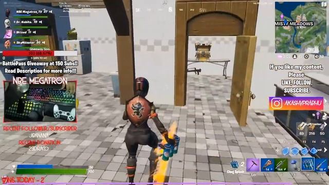 Come Claim your FREE Battle Pass!! Giveaway at 150 subs!!! FORTNITE INDIA | MIDDLE EAST | LIVE смотреть онлайн