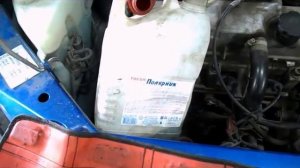 Замена  термостата на калине -  слив тосола без доливки