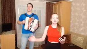ПОКИНУЛА ЧАТ под гармонь в исполнении Тараса Кривова и Алёны Шатковой 😊