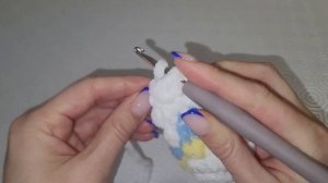 Вязаный зайчик крючком ♡ Оформляем мордочку,вяжем голову,ушки ♡