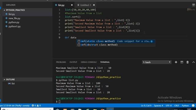 Largest|Second Largest|Smallest|Second Smallest in Python