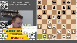 [RU]  Защита Нимцовича. Система Рубинштейна 4.e3 5 ЭТАП 13/03 – 26/03 на lichess.org