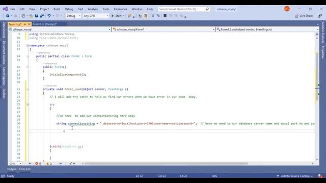 HOW TO CONNECT C# WITH MYSQL DATABASE USING PHPMYADMIN