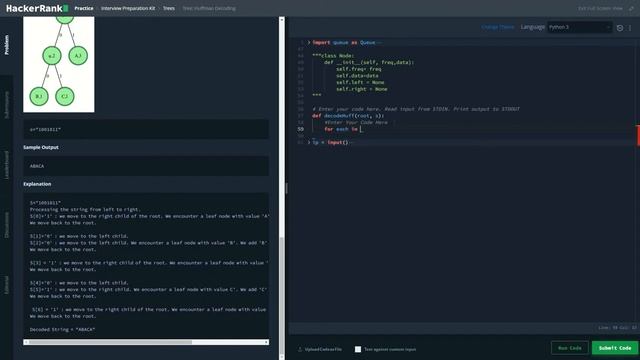 23 Tree: Huffman Decoding смотреть онлайн