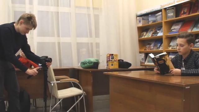 Кадры со съёмок видеоролик "Книга - источник фантазии" смотреть онлайн