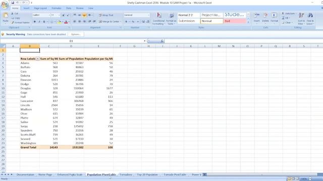 Shelly Cashman Excel 2016 | Module 10: SAM Project 1a #shellycashmanexcel #module10 #samproject1a