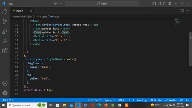 How to use Stylesheet in React Native | Learn React-Native part#4 смотреть онлайн