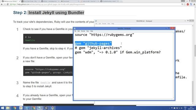 Setting up Jekyll and Github pages locally with Ruby on Windows 8.1 x64 смотреть онлайн