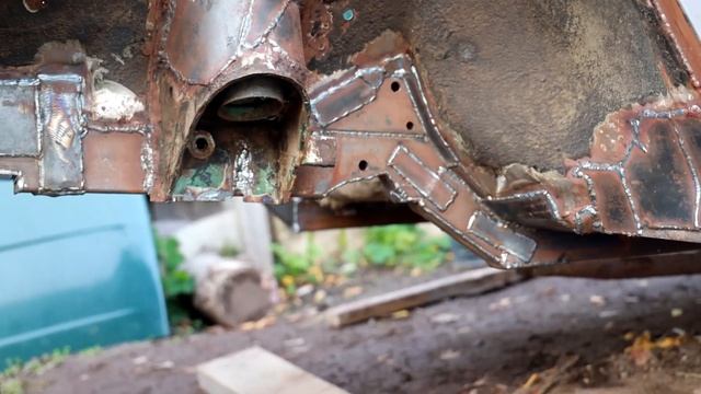 Самодельные лонжероны своими руками для ВАЗ 2105. Рама для жигулей. Усиление кузова. Часть 9. смотреть онлайн