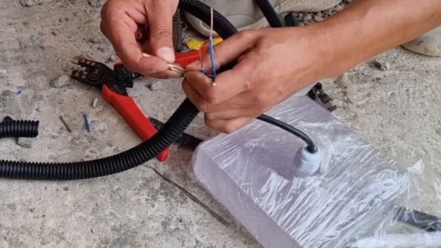 как подключить тротуарный светильник / светодиодная брусчатка. 1часть