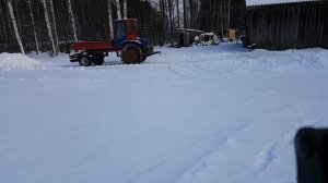 Т16 - расталкиваем снег