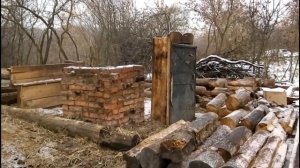 176ой день в деревне Разбор и перенос сруба бани