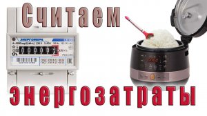 Считаем энергозатраты на приготовление рисовой каши в мультиварке.
