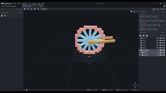 How To Use Bones In Blockbench - Shared Pivot Points