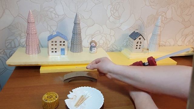 Мостик для рождественской деревни своими руками из коробки