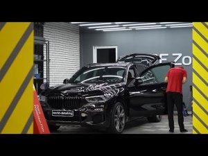 bmw x5 m competition -  оклейка в прозрачный полиуретан