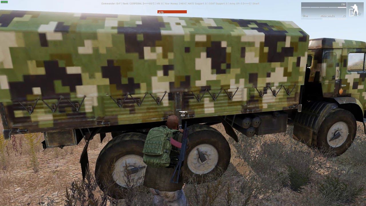 ArmA 3 Antistasi. Партизанская война.  №1 easy mission лёгкая миссия