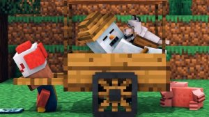 Villager vs Pillager Life Winter War 4 - Alien Being Minecraft Animation