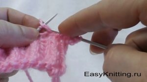 Узоры спицами - Патентная резинка