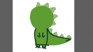 Рисуем динозавра часть 9