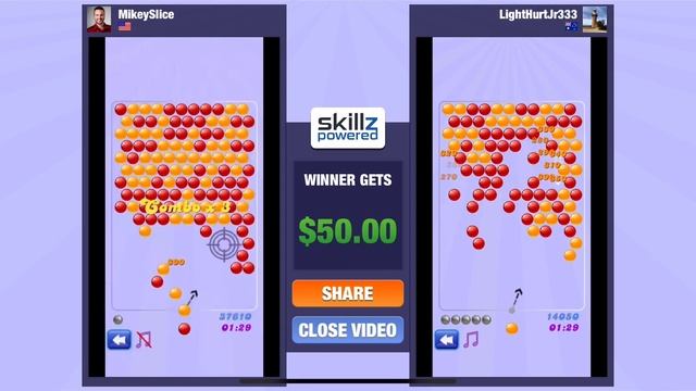 $50 Bubbly Threes 300,000 score in Bubble Shooter Tournaments! смотреть онлайн