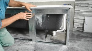Экран для ванны из гипсокартона своими руками 3