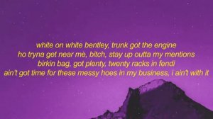 BIA - WHOLE LOTTA MONEY (Lyrics)   i put on my jewelry just to go to the bodega