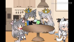 Белый волк и лиса серия 1 gacha life