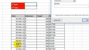 Conditional Formatting Between Two Dates in Excel