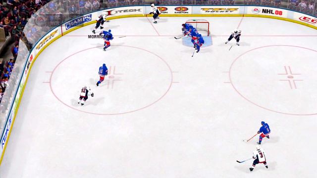 NHL 08 Gameplay New York Rangers vs Washington Capitals