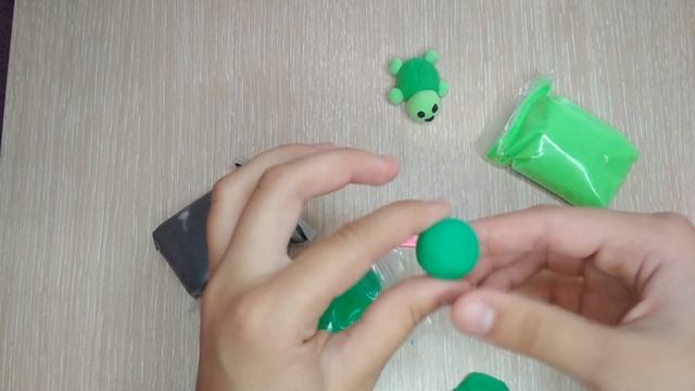 Как слепить черепашку из лёгкого пластилина❤️❤️❤️ смотреть онлайн
