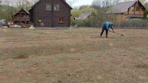 Выравнивание участка под газон в Ступино