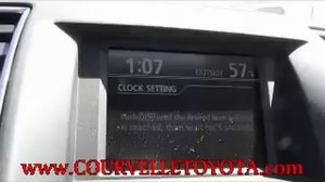 Setting the Clock on a Toyota Highlander