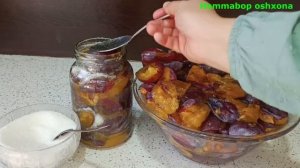 СЛИВА В СОБСТВЕННОМ СОКУ НА ЗИМУ. PLUM JUICE WITH A UNIQUE TASTE