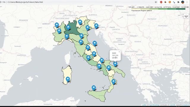 04 Costruiamo mappe interattive in Python con FOLIUM e PANDAS смотреть онлайн