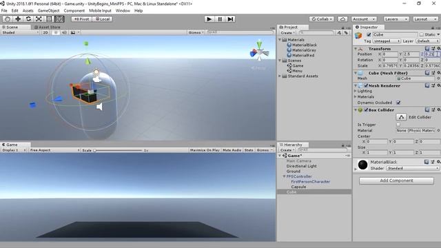 Unity Mini FPS - Parte 2 - Clone do Github, Personalização do Player смотреть онлайн