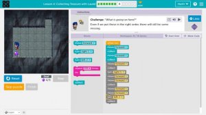 Code Org Express Course Lesson 3 Collecting Treasure with Laurel - Code.org Lesson 3