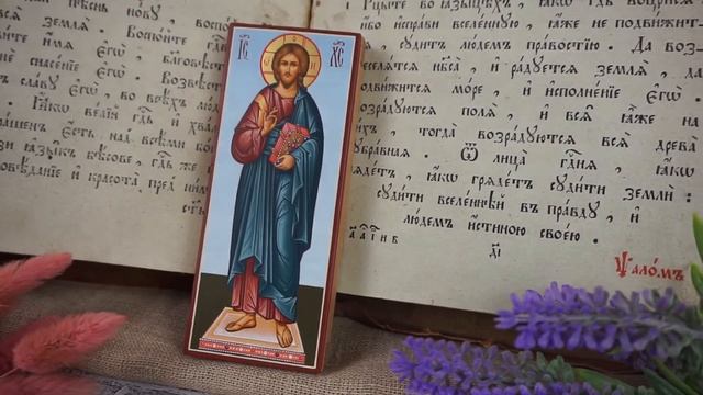 Рукописная икона Господь Вседержитель