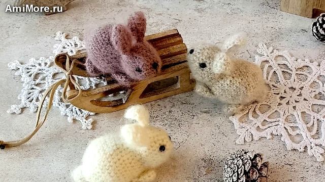 Амигуруми: схема Маленький кролик | Игрушки вязаные крючком