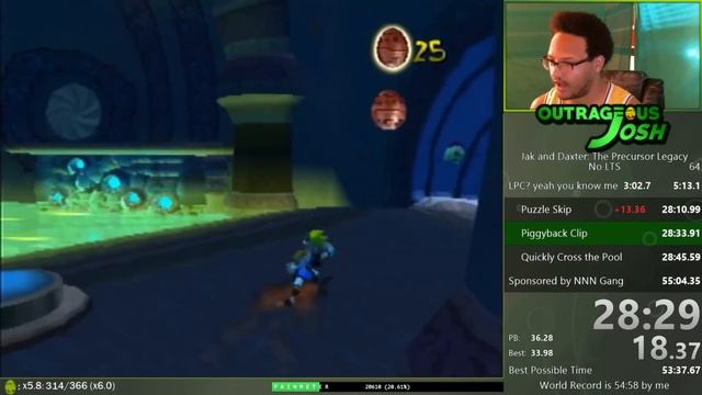 Jak and Daxter No LTS Speedrun in 54:27! смотреть онлайн