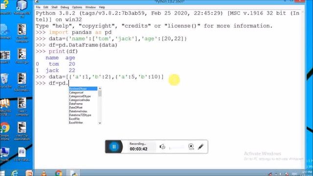 DATAFRAME USING DICTIONARY OF LIST,LIST OF DICTIONARY,DICTIONARY OF SERIES смотреть онлайн