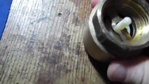 переделка  обратного клапана под запорный для гидротарана