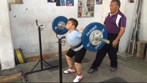 8years old 65 back squat