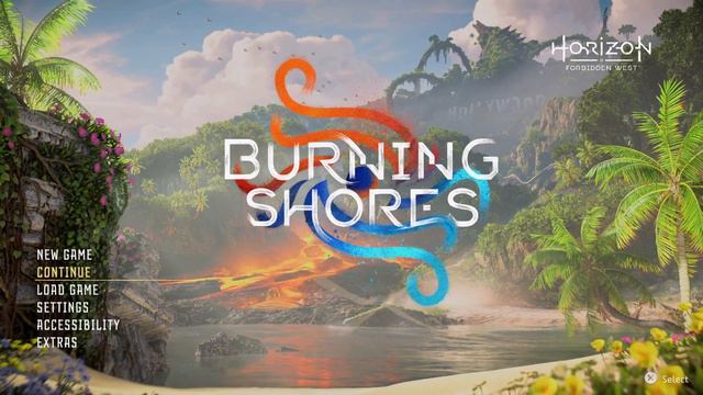 Burning Shores Main Menu | Horizon Forbidden West смотреть онлайн