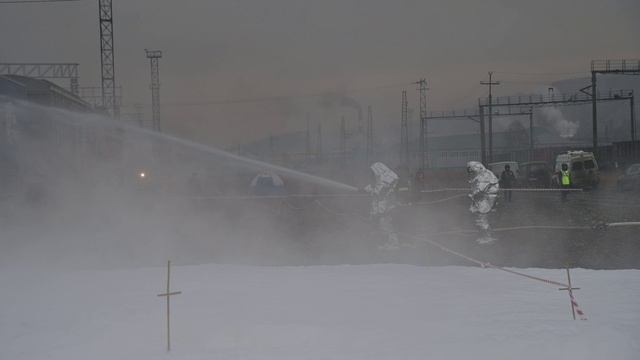 Комплексные учения на объекте РЖД Новокузнецк 30.03.2023