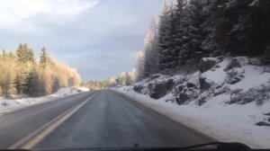 Норвегия  дорога в Лиллехаммер на автомобиле 2013