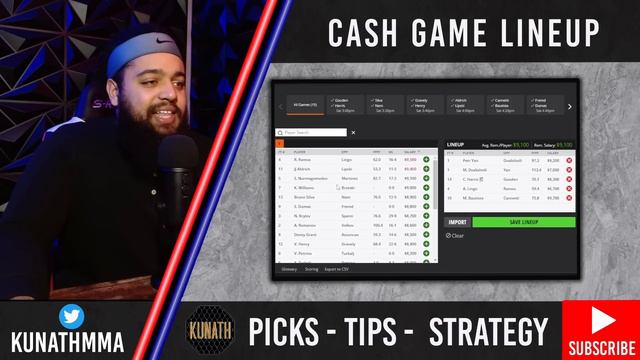 UFC LAS VEGAS FINAL PICKS | DRAFTKINGS UFC PICKS