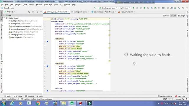 Design editor is unavailable until next gradle sync
