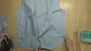 Шью женскую рубашку из мужской, по выкройке BURDA 11/2019 mod.117
